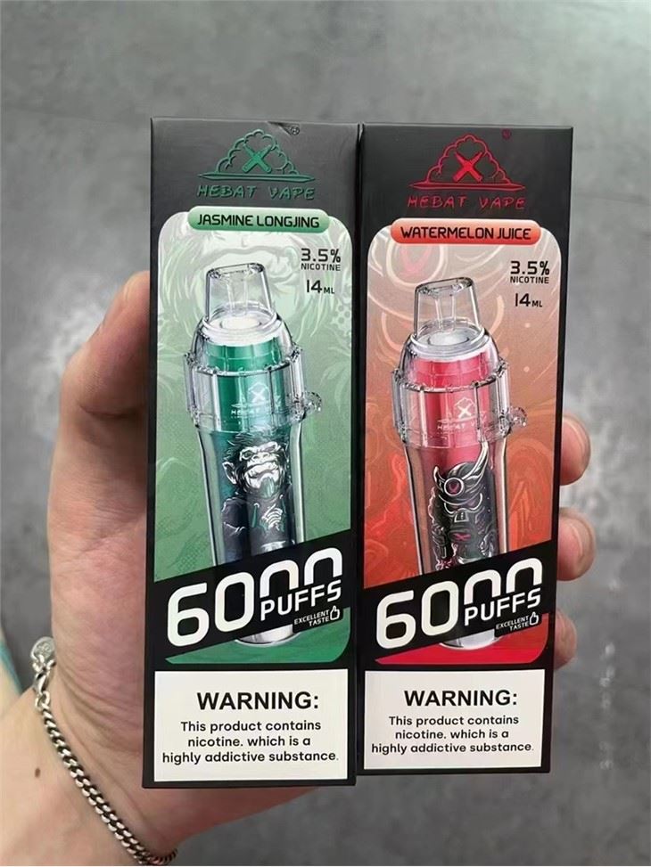 Vape Indiúscartha Borradh Hebat 6000 Clúimh