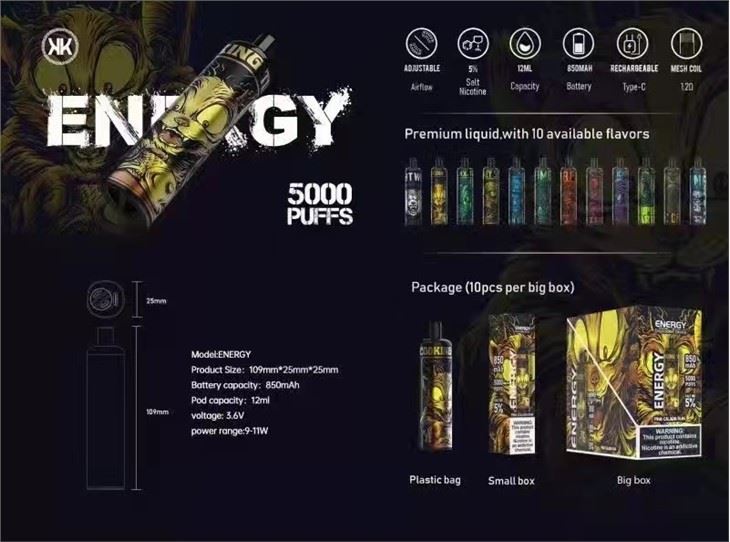 KK Energy Vape Indiúscartha