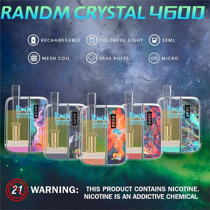 Randm Crystal 4600 Toitíní Leictreonach Indiúscartha