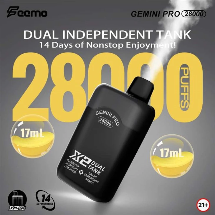 Feemo Gemini Pro 28000 Puffs Puffs Blas Dé