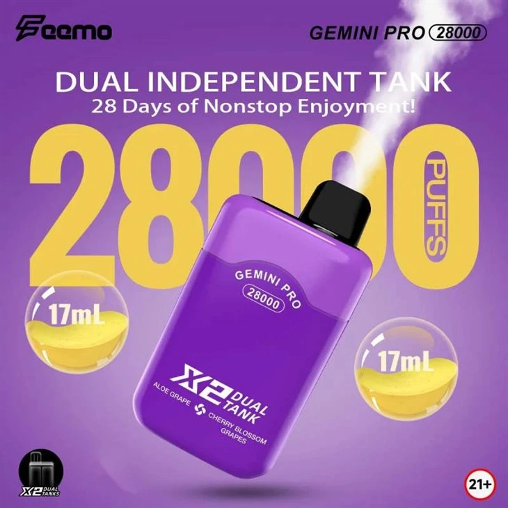 Feemo gemini pro 28000 puffs débhlas