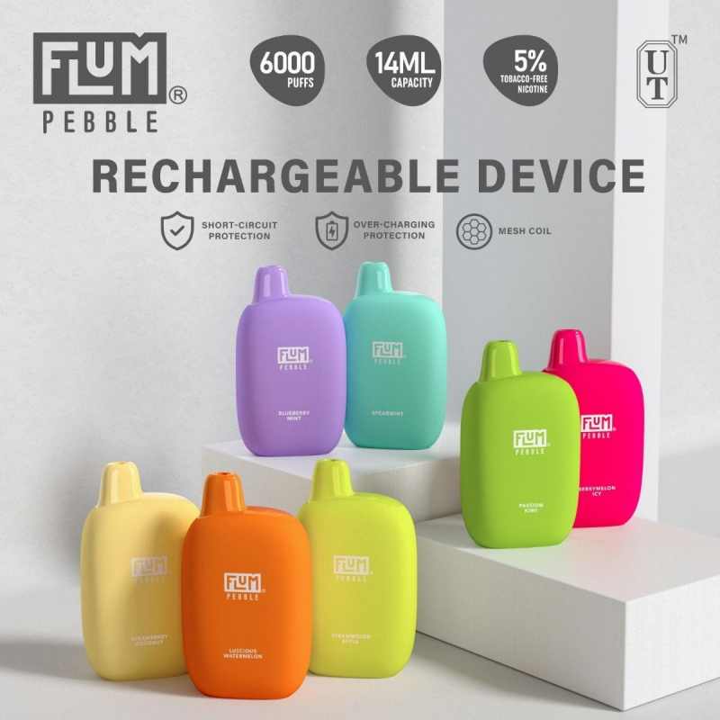 FLUM Piobar 6000 Clúimh Vape Indiúscartha