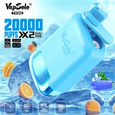 VapSolo Twins 20000 Vape Blas Dúbailte