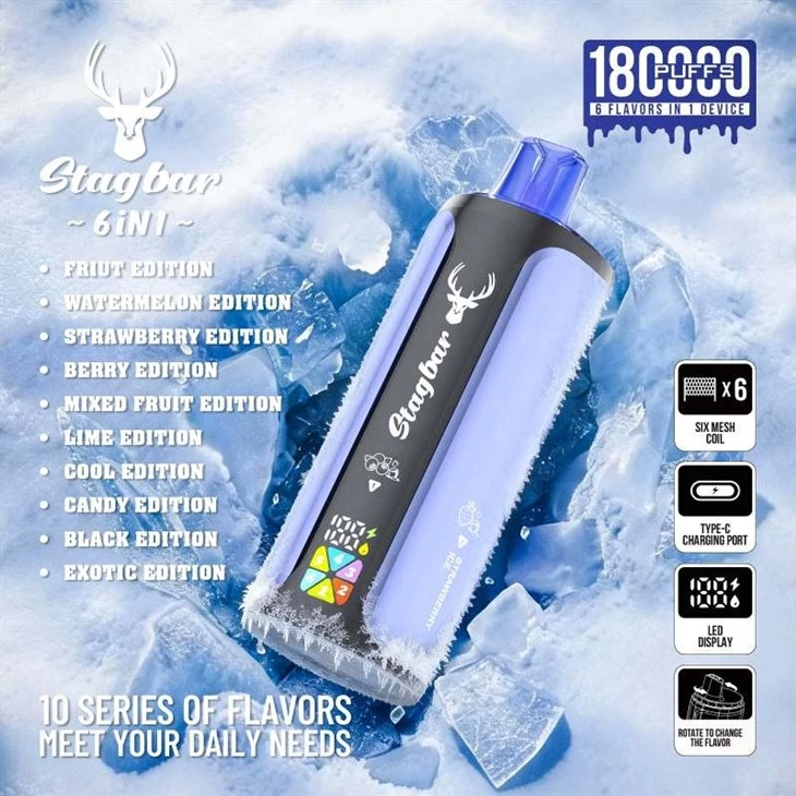 Stag Bar 180K Puffs 6in1 Vape suppliers
