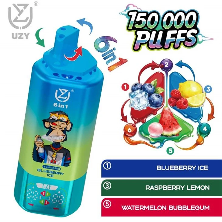 UZY 6 in 1 150000 Puffs Vape