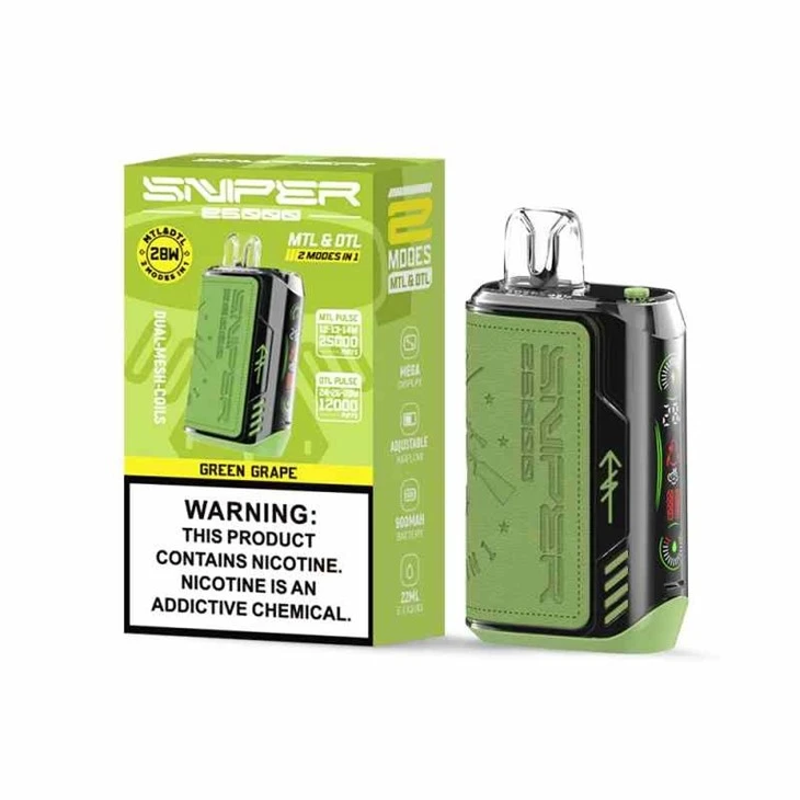 GREEN_GRAPE_VAPMOD SNIPER 25000