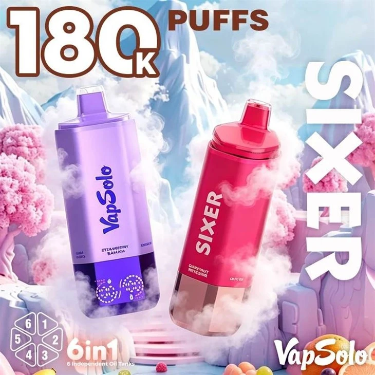 Vapsolo Sixer 180K Puffs Vape factory