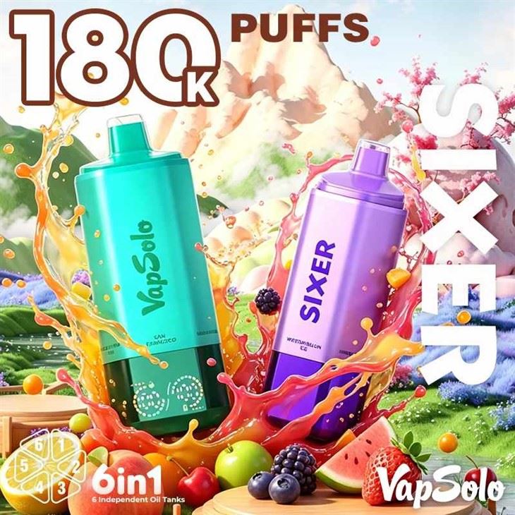 Vapsolo Sixer 180K Clúimh Vape