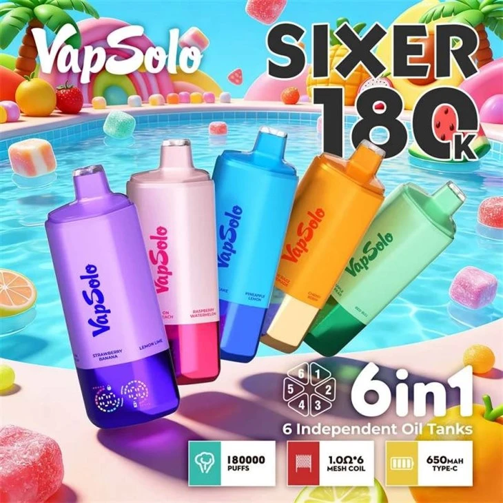Vapsolo Sixer 180K Puffs best
